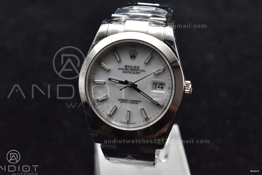 SS DateJust 126330 VS3235 904L 41 on Oyster Best Edition White 1:1 Dial Bracelet VSF 0413